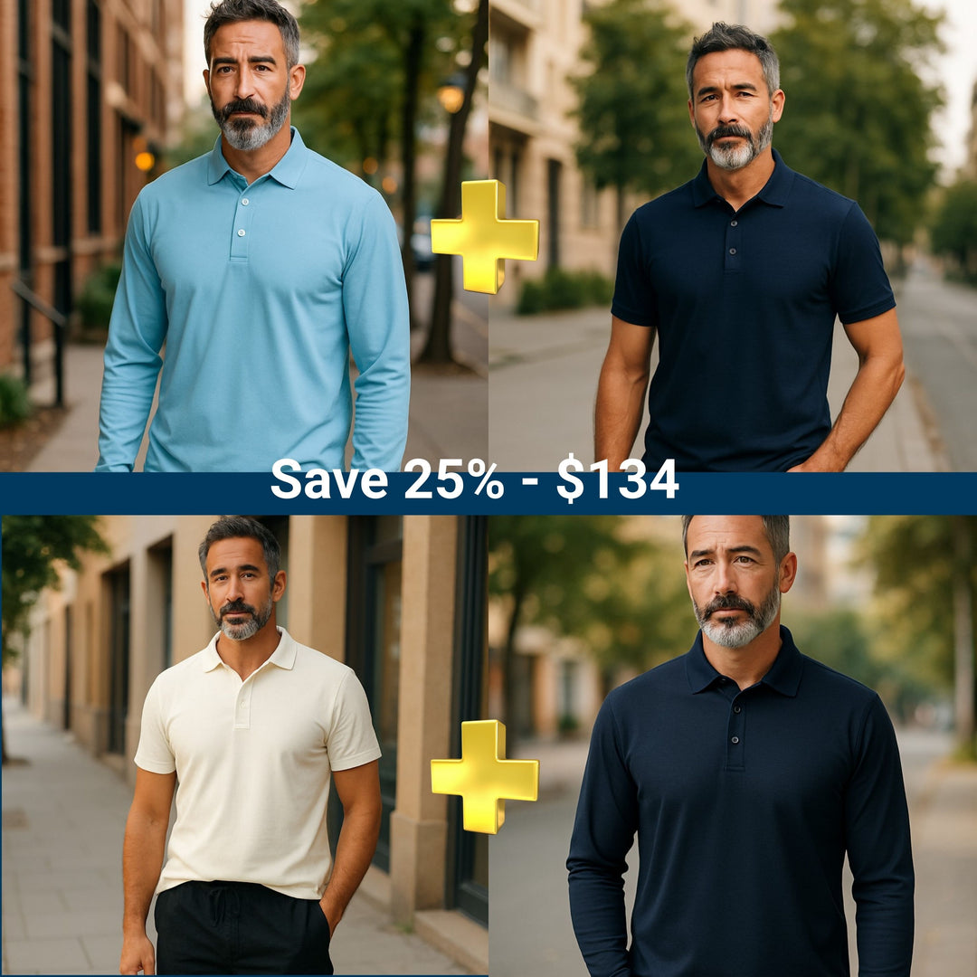 Father's Day Merino Polo Shirt Bundle