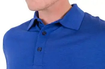 The Merino Polo - Men's Polo Shirt - Mazarine Blue - Blue Wren blue