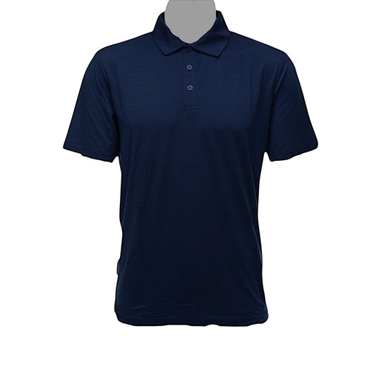 Limited Release - Navy Blue Men's Polo - 100% Merino Wool