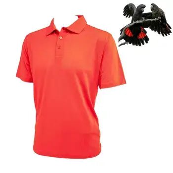The Merino Polo - Men's Polo Shirt - Red Clay - Karrak Red