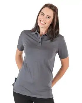 The Merino Polo - Women's Polo Shirt - Charcoal Grey