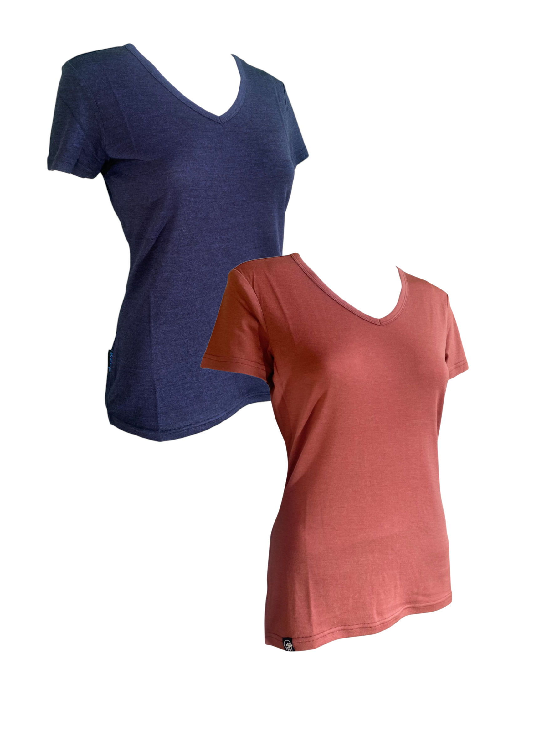 V-neck T-shirts - Merino - Ladies