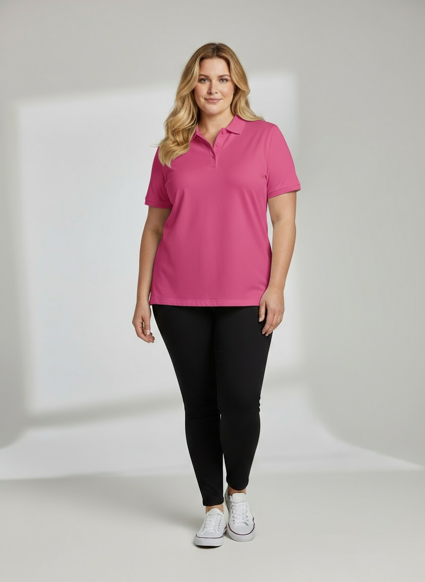 Women's Short Sleeve Polo - Australian Merino Wool