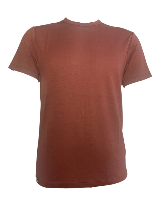Brown t-shirt on a white background