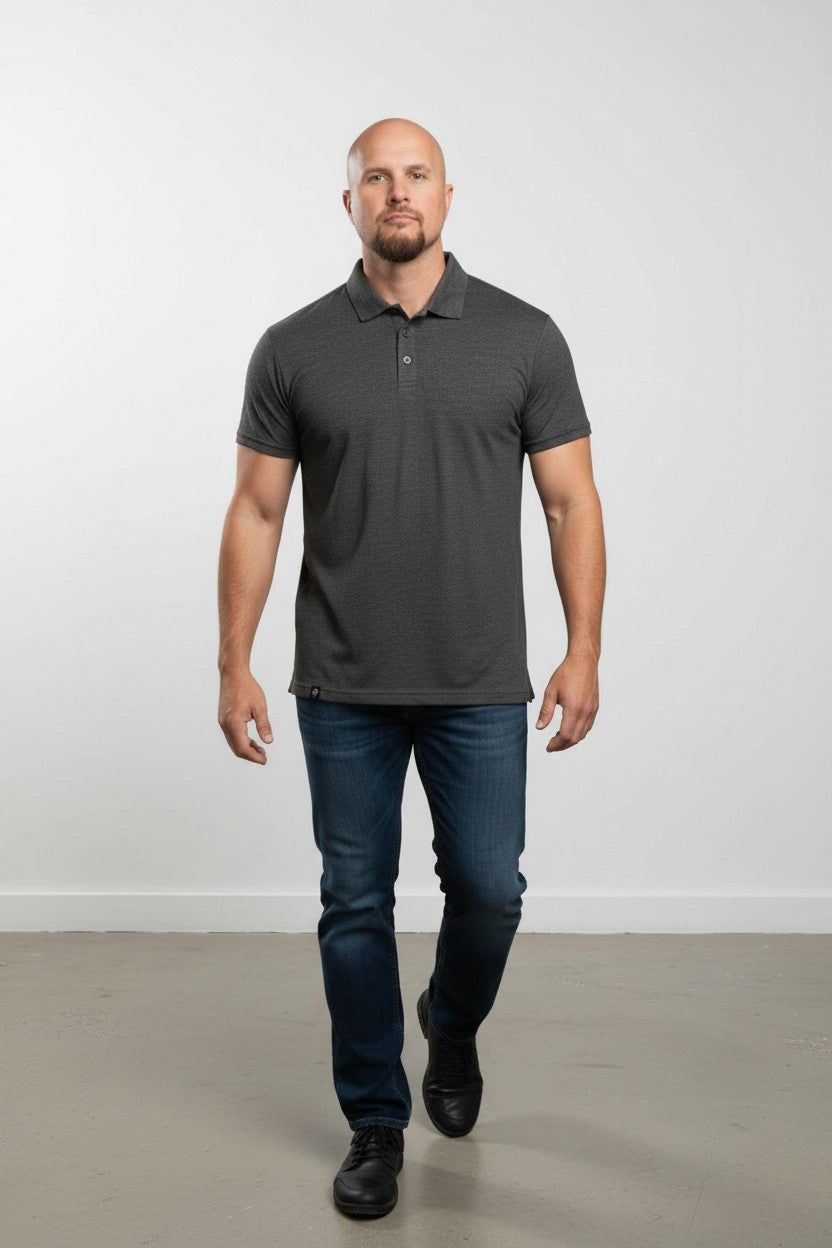 100% Merino Wool Polo Shirt – 18.5 Micron | 180 GSM
