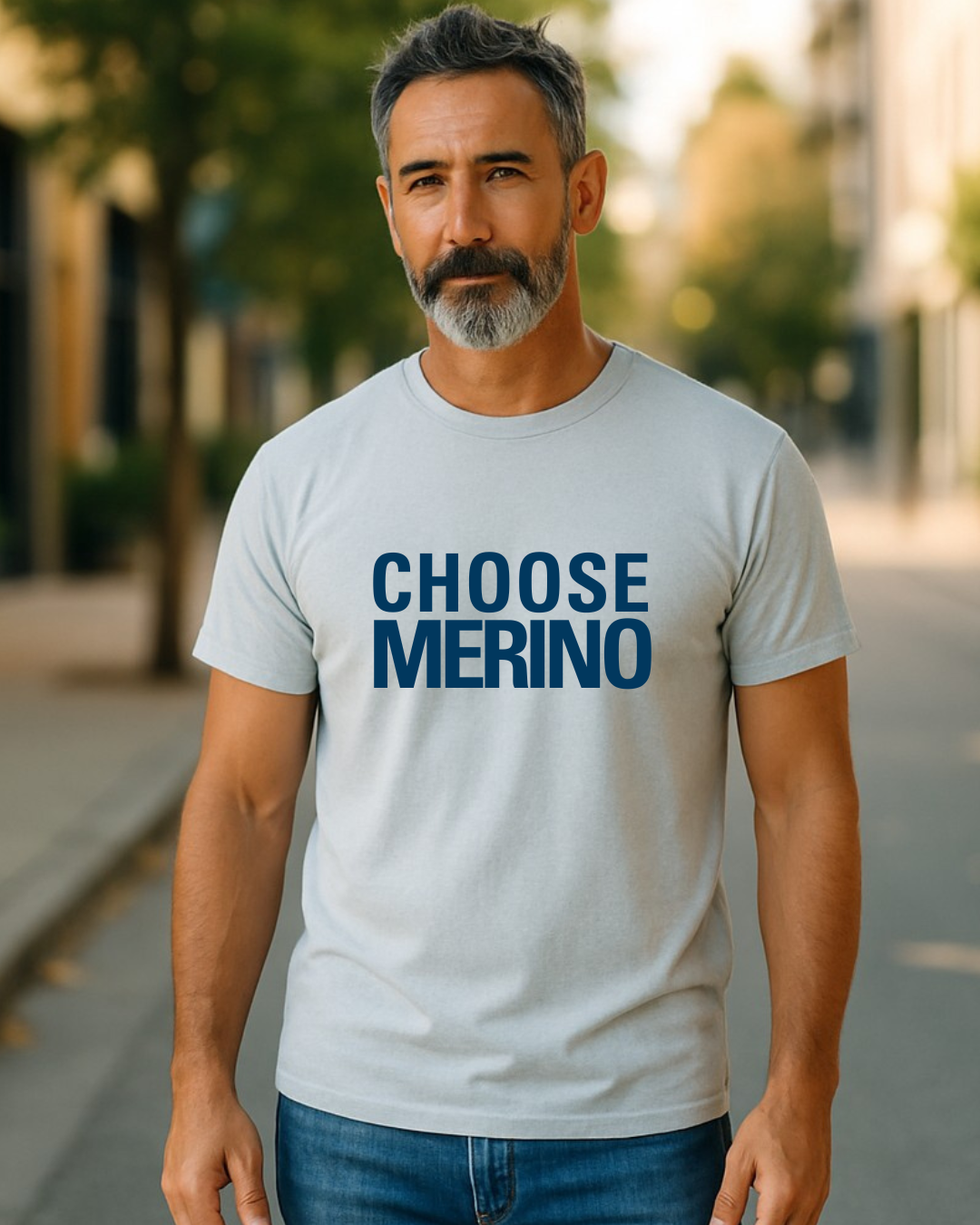 Merino Wool Crew Neck T-Shirt - Choose Merino