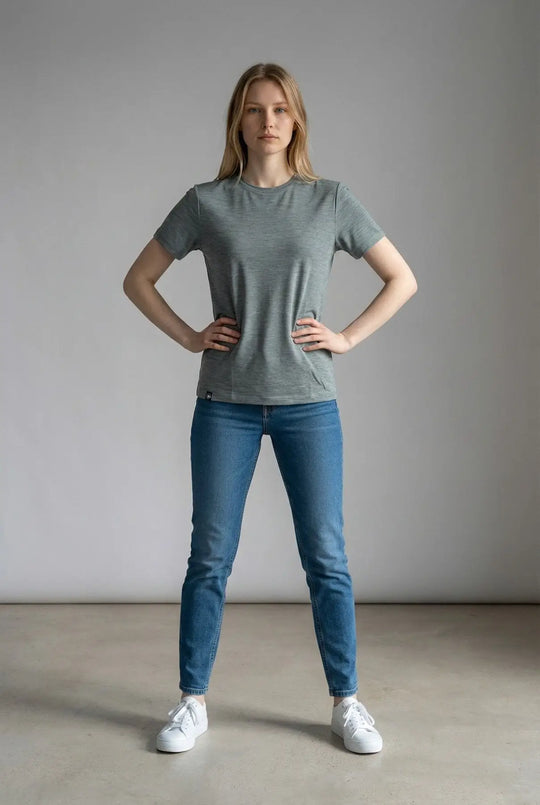 Unisex 100% Superfine Merino T-shirt in 9 Colours