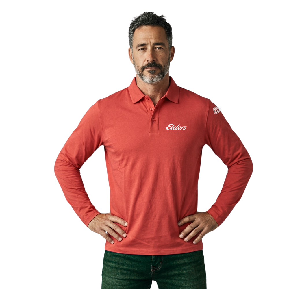 Elders Merino Polo - Unisex Long Sleeve