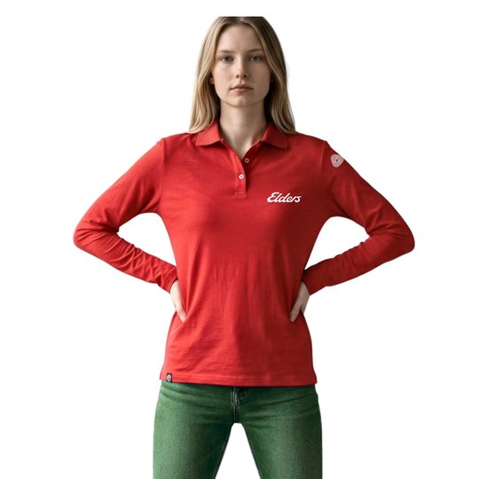 Elders Merino Polo - Unisex Long Sleeve
