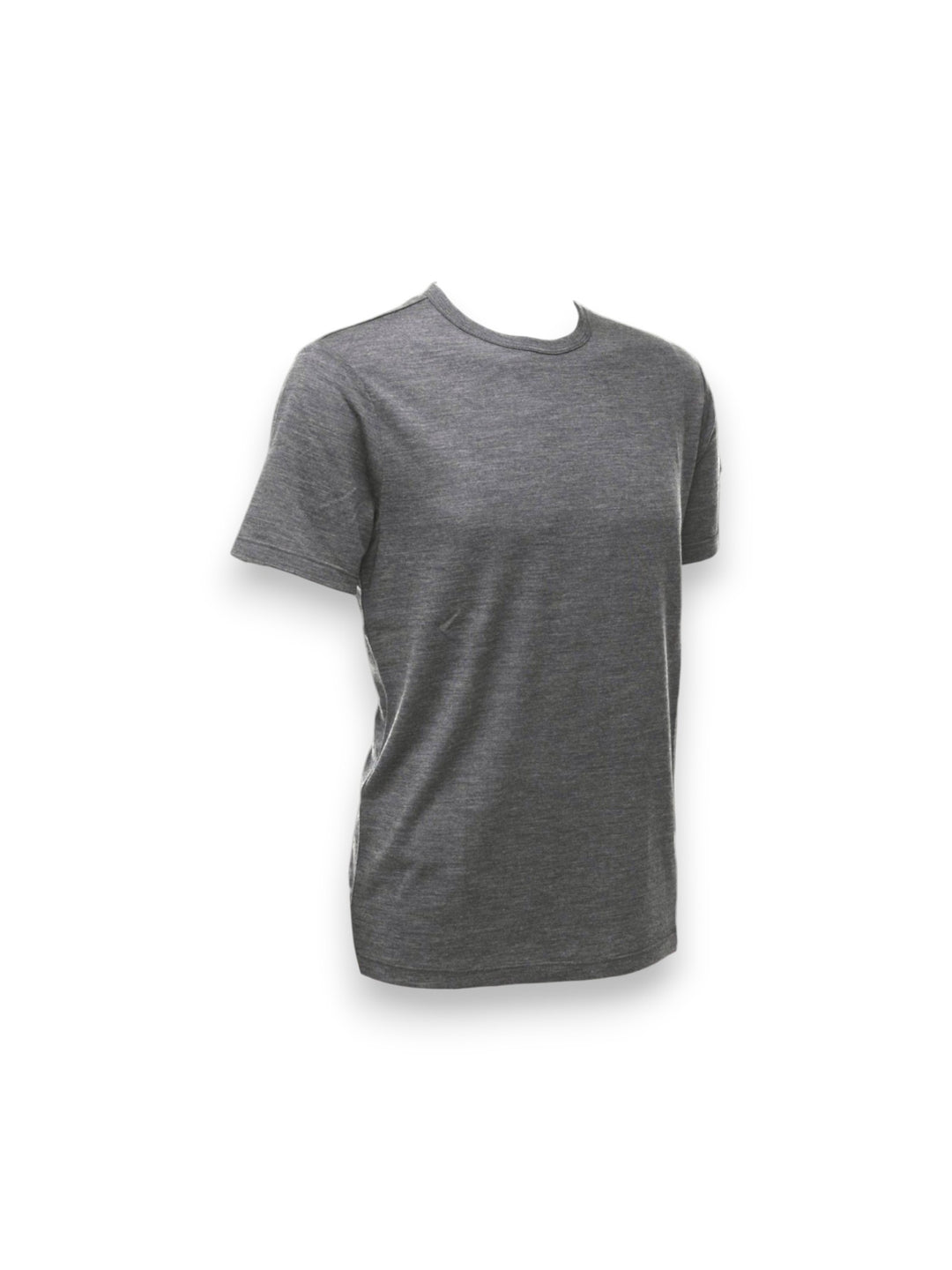 Merino Wool Crew Neck T-Shirt - Charcoal Grey - Unisex