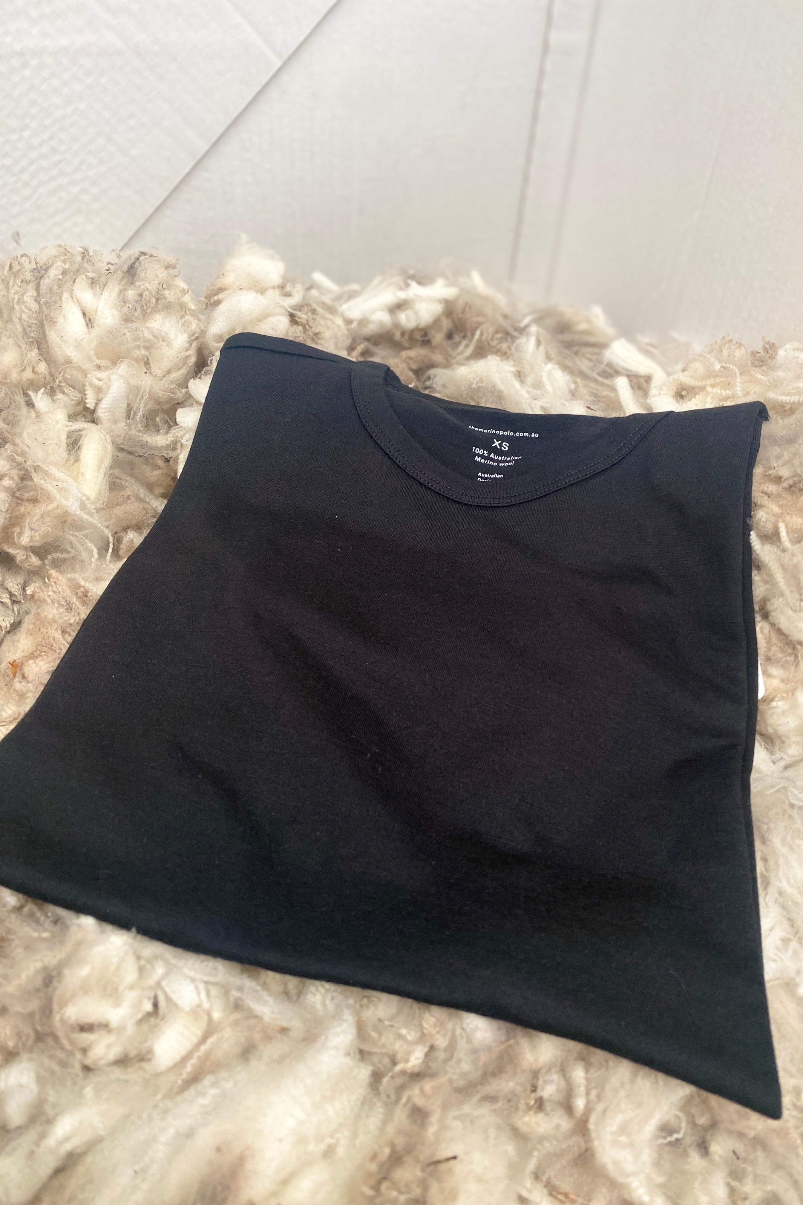 Black Merino T-shirt