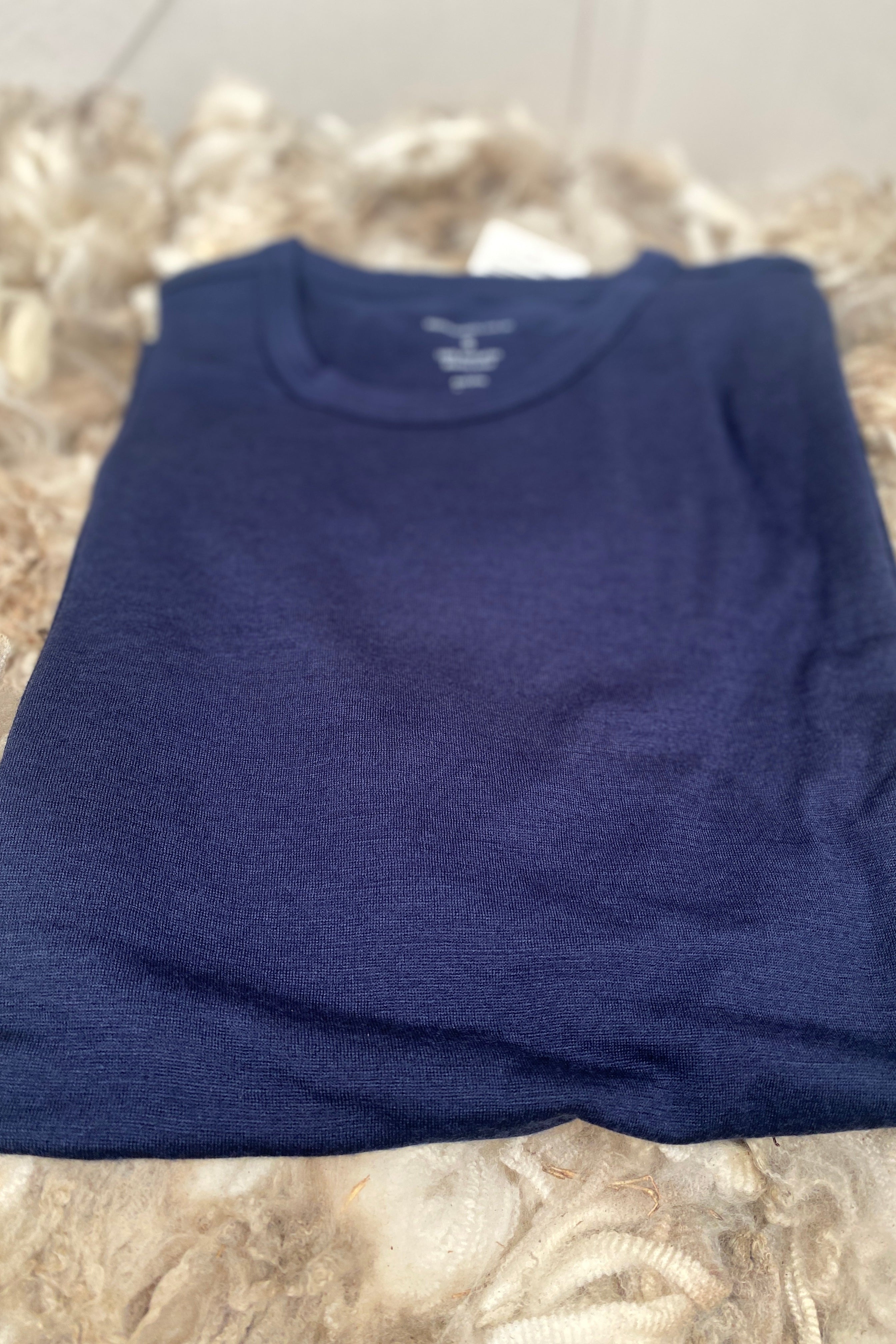 Navy Merino T-Shirt