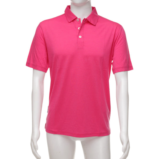 The Merino Polo - Men's Polo Shirt - Pink