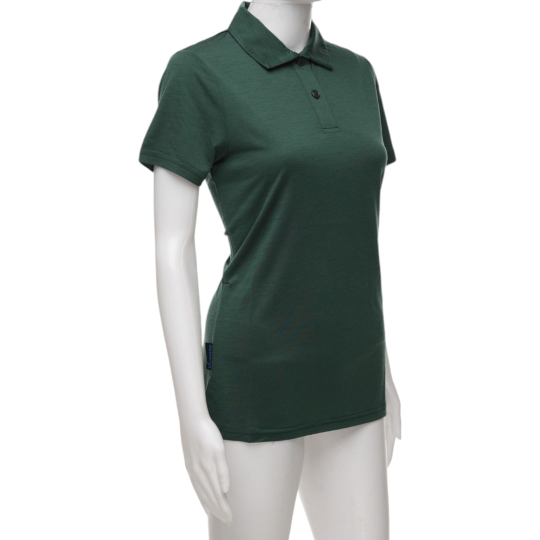 The Merino Polo - Women's Polo Shirt - Dark Green