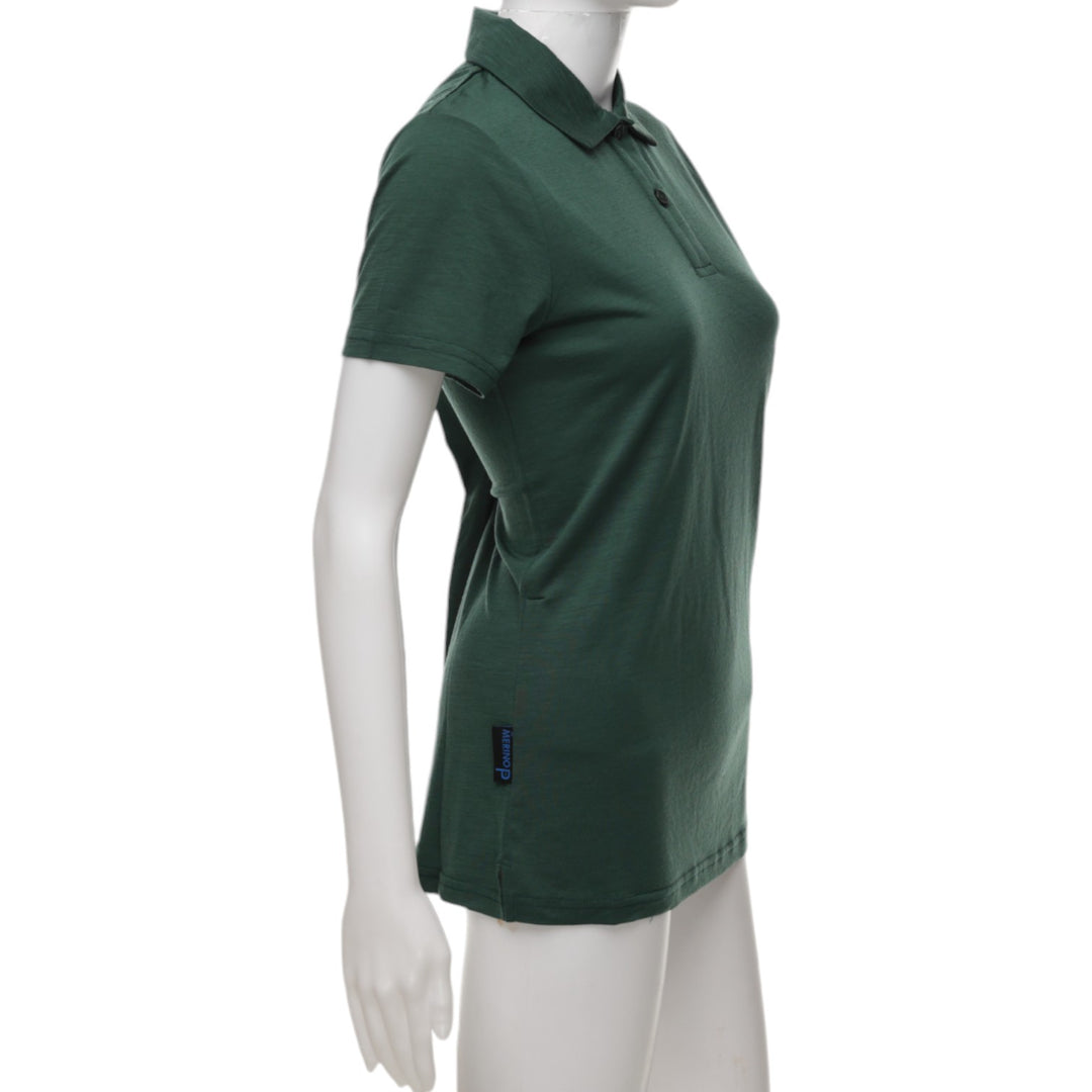 The Merino Polo - Women's Polo Shirt - Dark Green