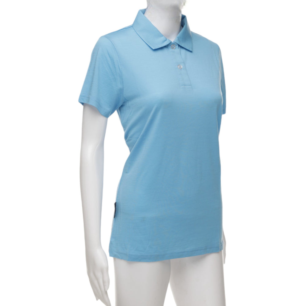 The Merino Polo - Women's Polo Shirt - Baltic Blue