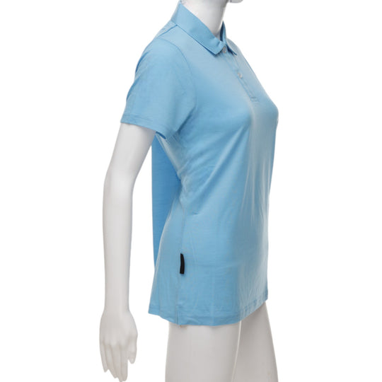 The Merino Polo - Women's Polo Shirt - Baltic Blue