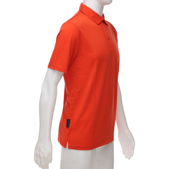 The Merino Polo - Men's Polo Shirt - Red Clay / Deep Orange