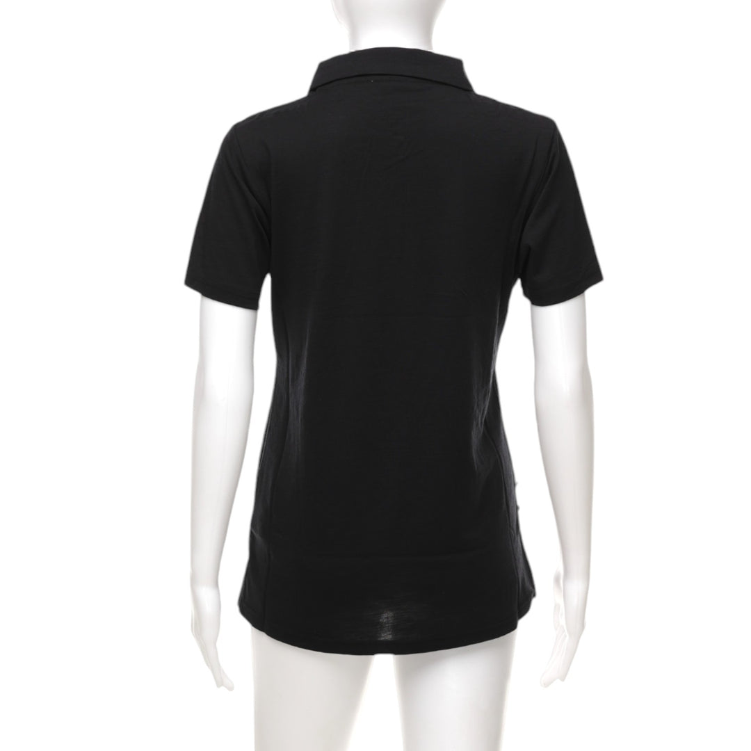 The Merino Polo - Women's Polo Shirt - Black