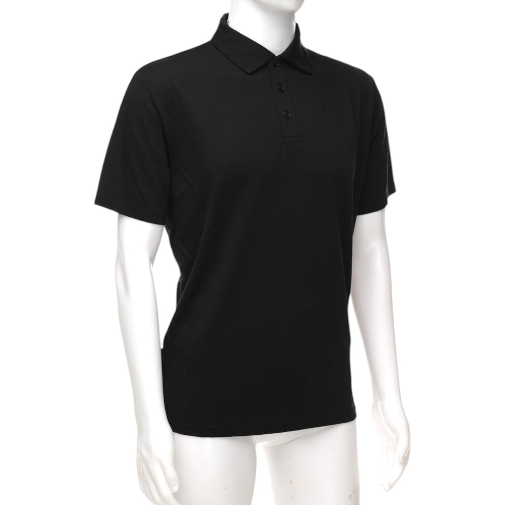 The Merino Polo - Men's Polo Shirt - Black