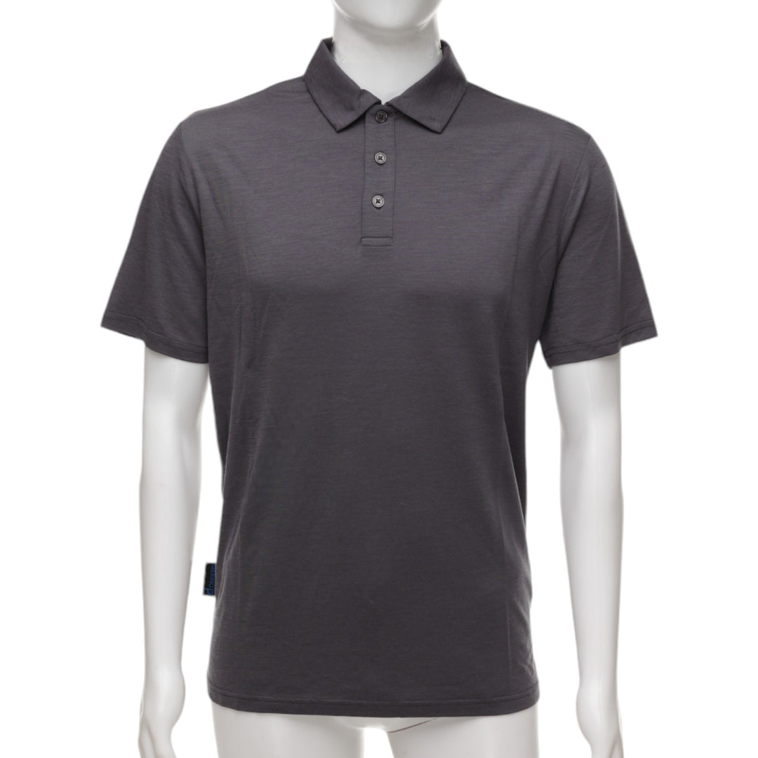 The Merino Polo - Men's Polo Shirt - Charcoal Grey