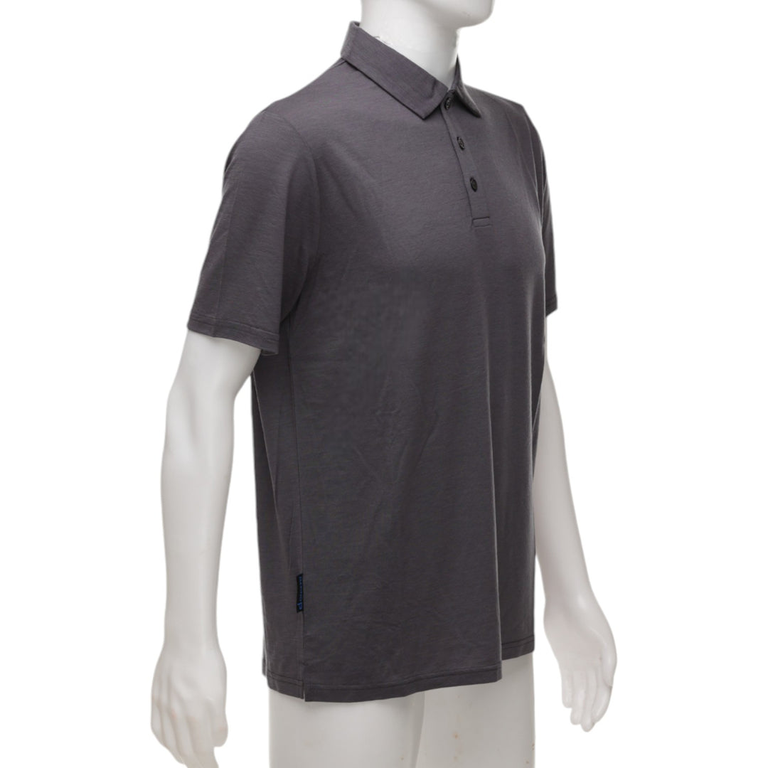 The Merino Polo - Men's Polo Shirt - Charcoal Grey