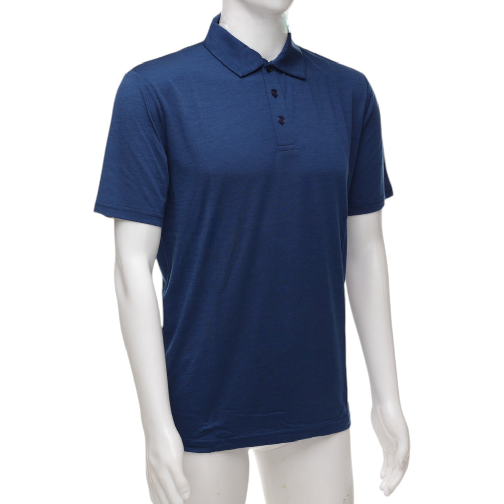 The Merino Polo - Men's Polo Shirt - Navy Blue (Light)