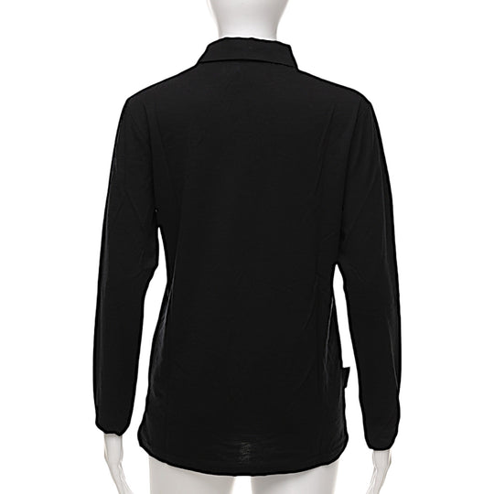 Long Sleeve Polo Shirt - Black - Unisex