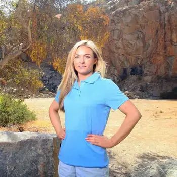 The Merino Polo - Women's Polo Shirt - Baltic Blue - Kookaburra Blue