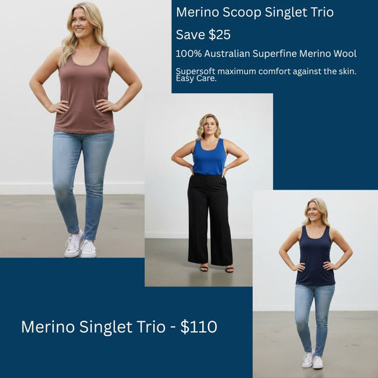 Scoop Singlet Trio