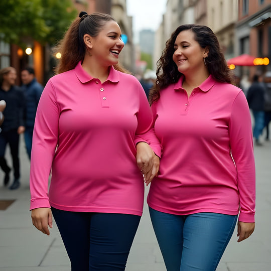 Pink polo shirt