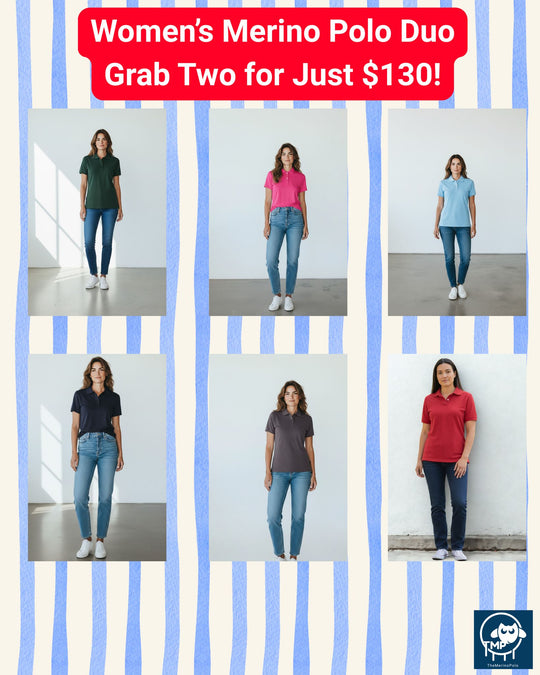 Women's Merino Polo Duo