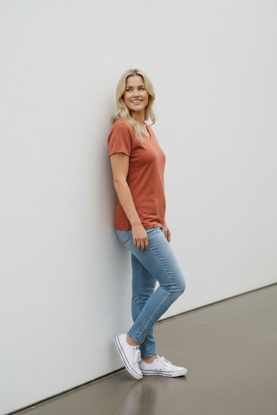 Women's V-Neck Merino T-shirts