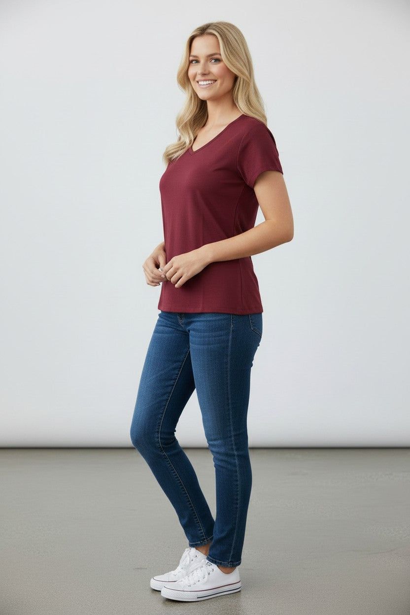 Women's V-Neck Merino T-shirts