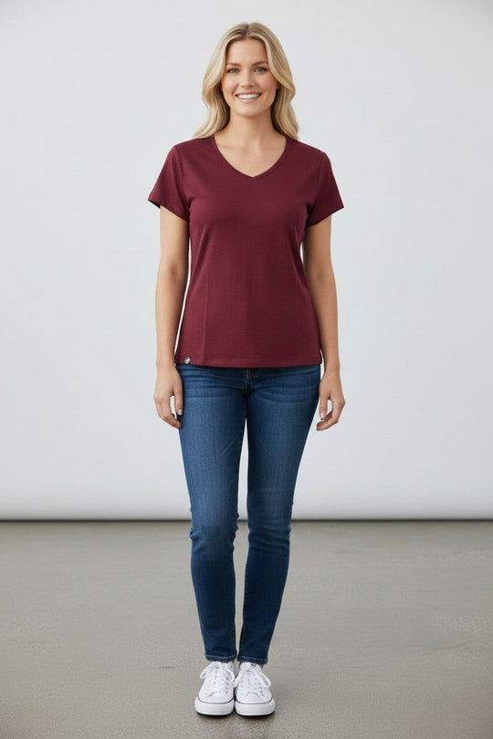 Women's V-Neck Merino T-shirts