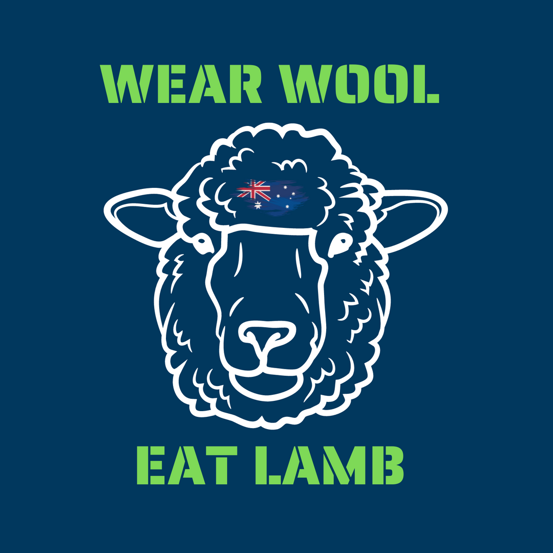 Merino Wool Crew Neck T-Shirt  - Wear Wool / Eat Lamb