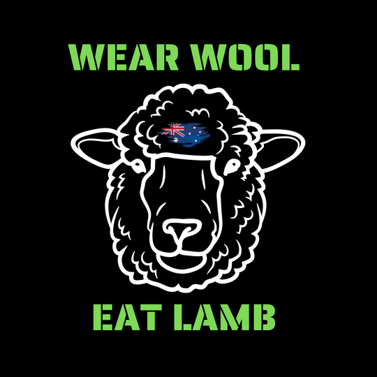 Merino Wool Crew Neck T-Shirt  - Wear Wool / Eat Lamb