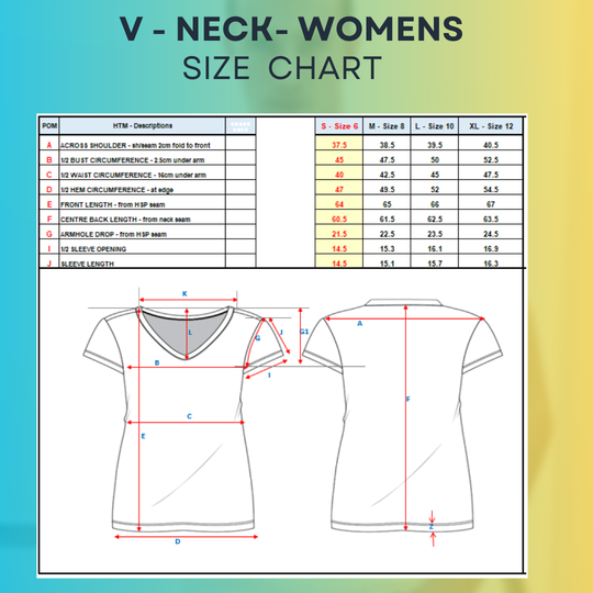 Limited Release - Lady's V Neck T-shirts - 100% Extra Superfine Wool