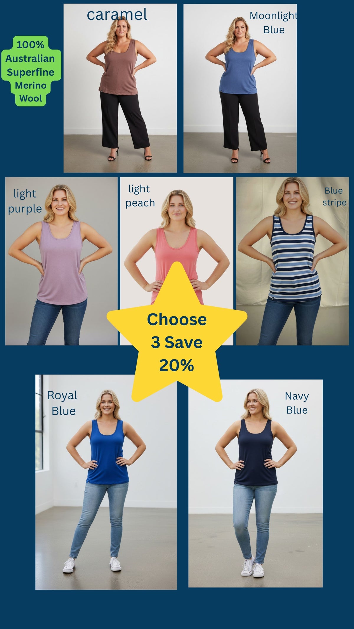 Merino Singlet Trio