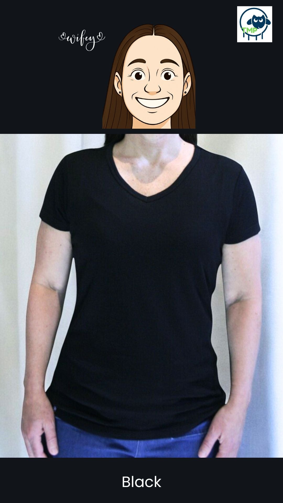 Lady's V-Neck Merino T-shirts