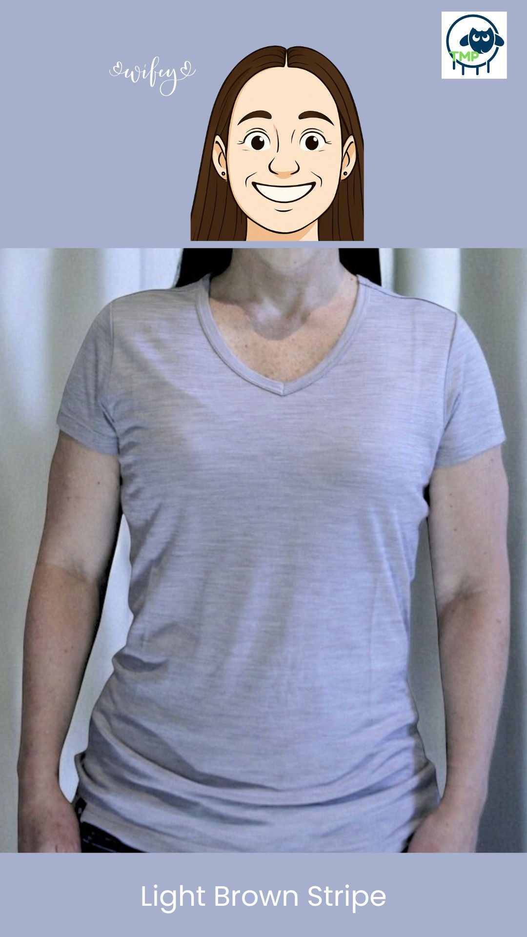 Lady's V-Neck Merino T-shirts