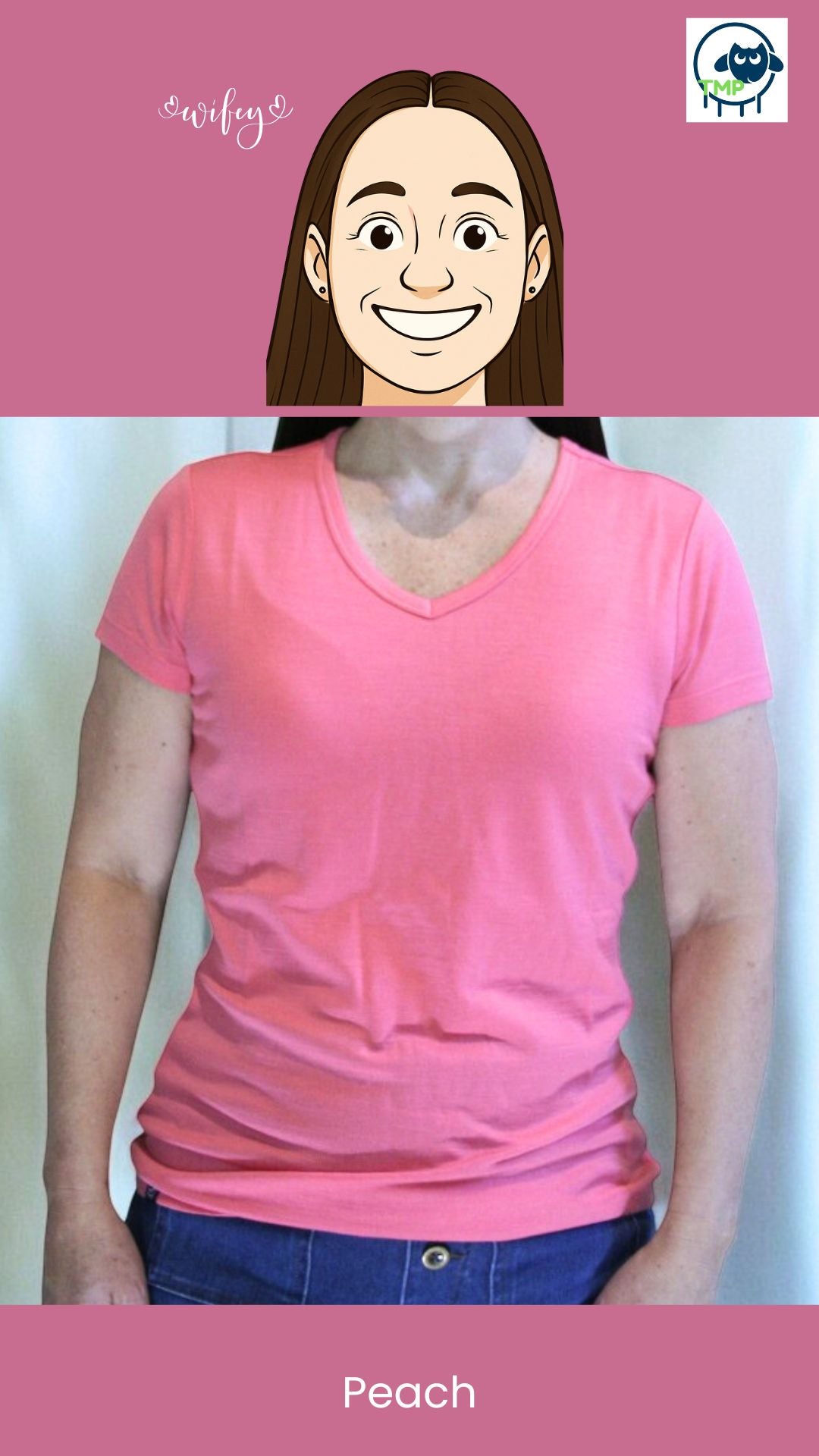 Lady's V-Neck Merino T-shirts