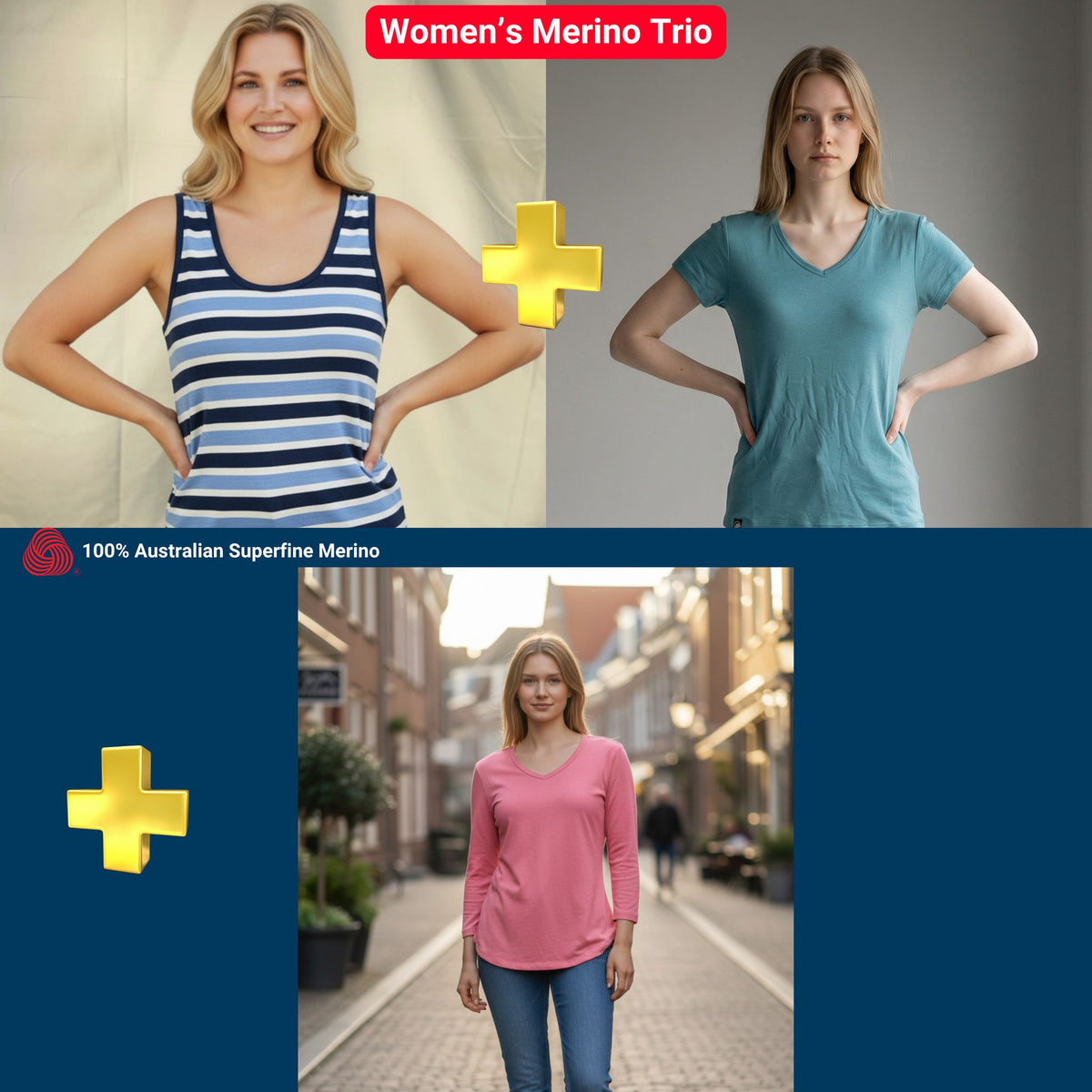 Women's Merino Trio