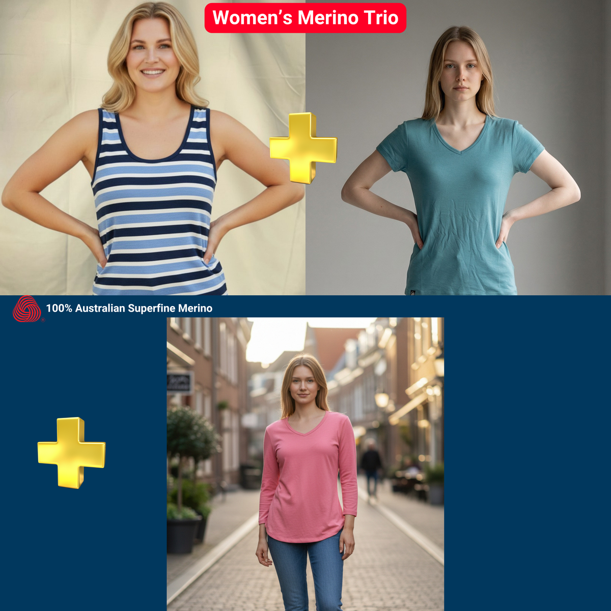 Women's Merino Trio