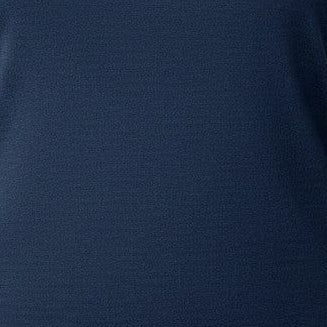 A dark navy blue athletic tank top displayed on a ghost mannequin against a plain white background.
