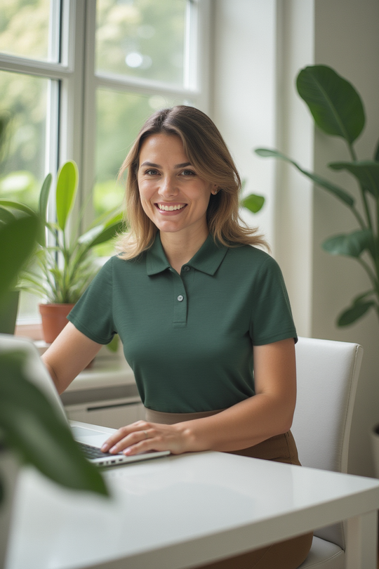 The Merino Polo - Women's Polo Shirt - Dark Green - The Merino Polo