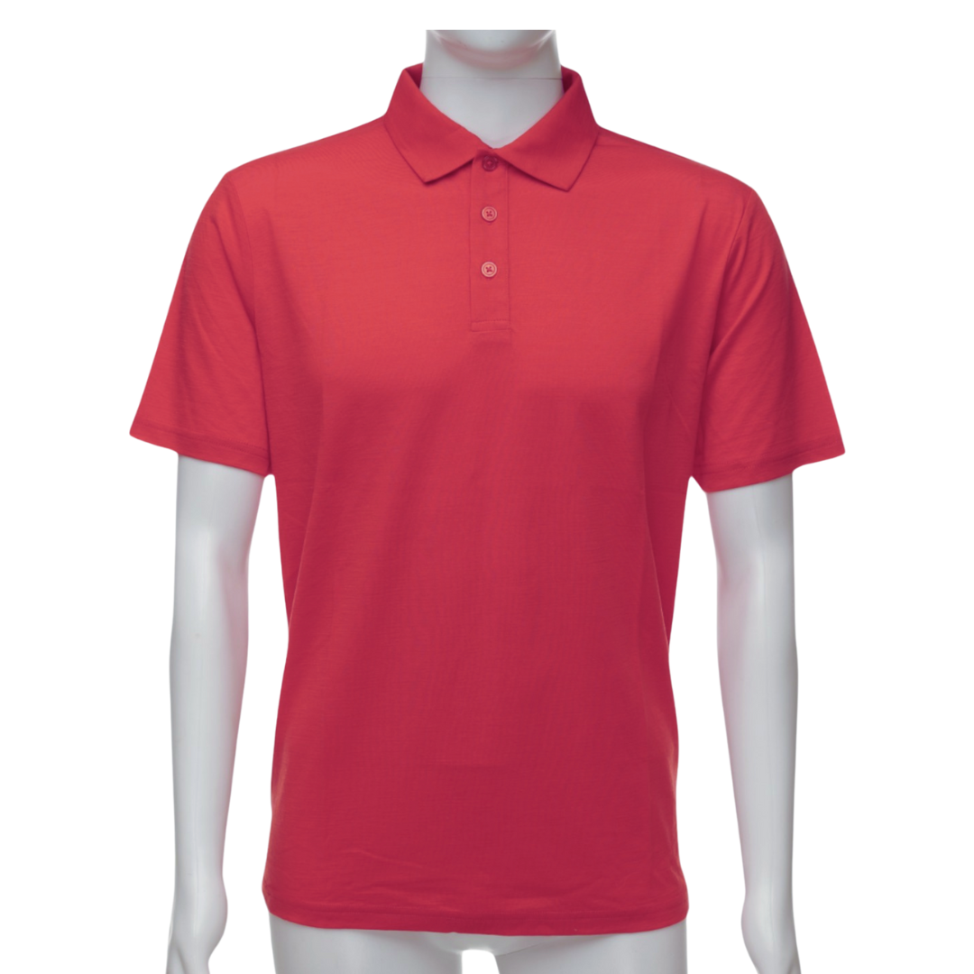 Limited Release - Melange Red Men's Polo - 100% Merino Wool - The Merino Polo