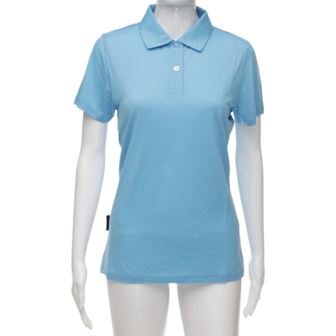 The Merino Polo - Women's Polo Shirt - Baltic Blue - The Merino Polo