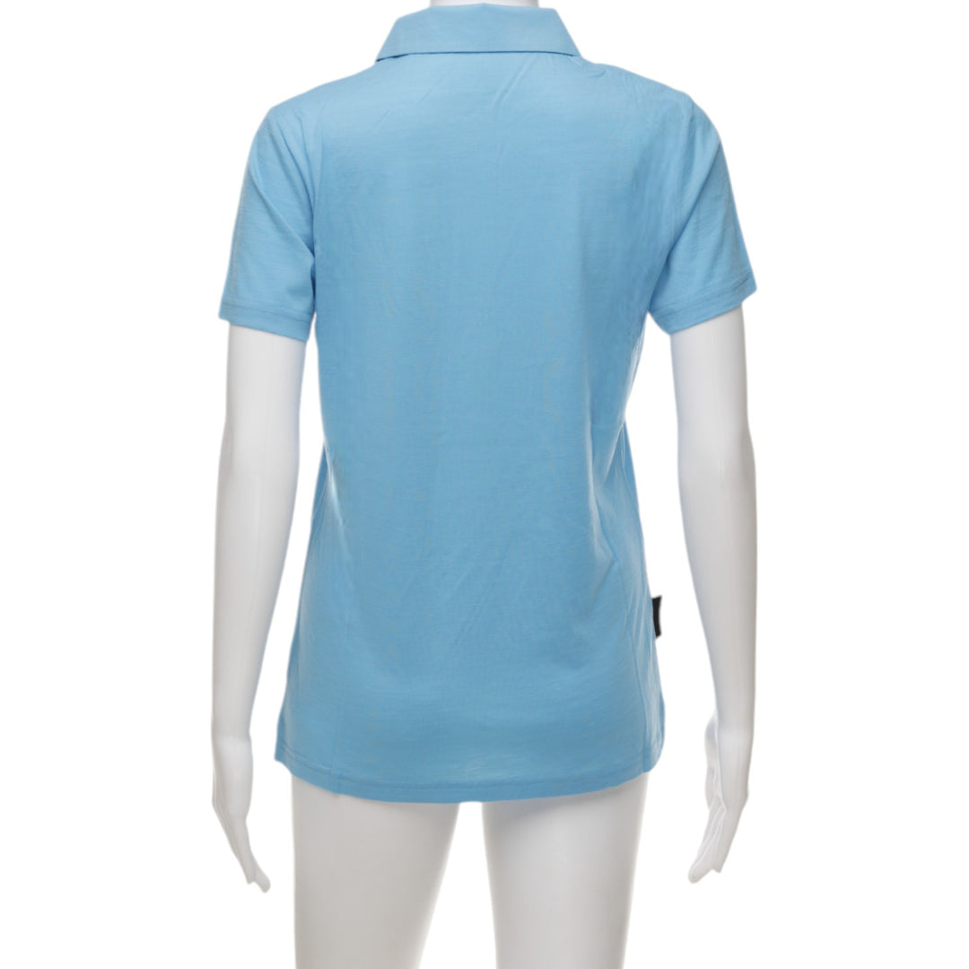 The Merino Polo - Women's Polo Shirt - Baltic Blue - The Merino Polo