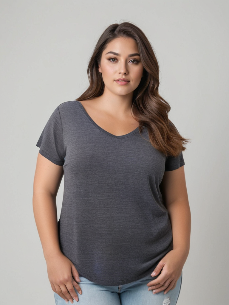 Lady's Merino T-shirts - 100% Extra Superfine Wool - Dark Grey Melange - The Merino Polo
